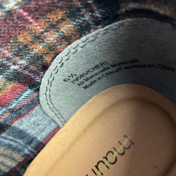 Maurices Mottled Brown Faux Leather Wedge Shoe Size 6.5 - Picture 7 of 8